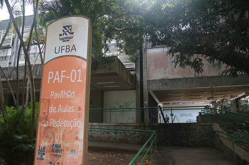 salvador, bahia, brazil - september 1, 2022: Federation Classroom, on the Ondina campus of the Federal University of Bahia in the city of Salvador.