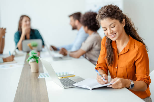 istock Female entrepreneur working in the office 1420698222