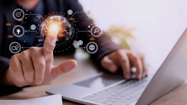 istock Businessman using mobile smart phone. Business global internet connection application technology and digital marketing, Financial and banking, Digital link tech, big data. 1420699318