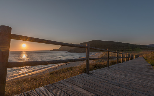 A must do for Pilgrims, Sunset at the beach of Fisterra, Galicia, Camino de Santiago