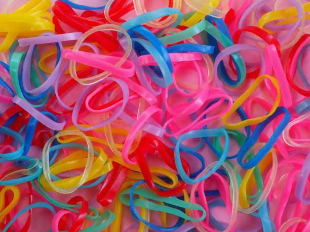 istock Colorful rubber band for weaving accessories 1420716175
