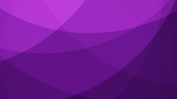 ilustrações de stock, clip art, desenhos animados e ícones de purple curve abstract background. can be used in cover design, book design, banner, poster, advertising. - purple circle frame design