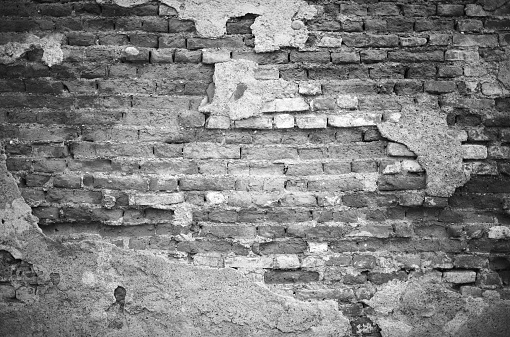 old broken wall