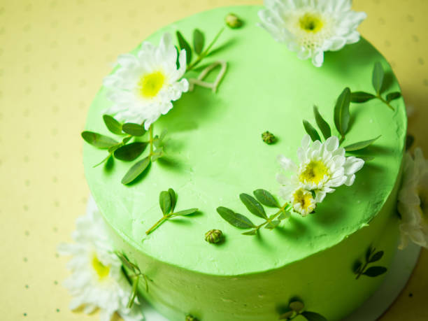 istock beautiful delicate and airy cake with fresh flowers 1420720510