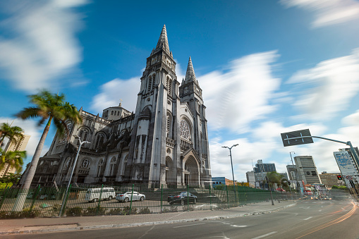 The cathedral in long exposure on a sunny day