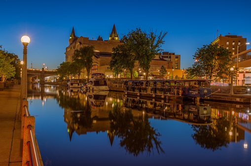 The Rideau Canal in Ottawa, Canada, A Unesco World Heritage Site