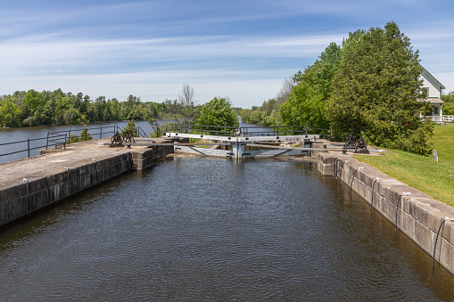 A Lock at the Rideau Canal, Ontario, Canada