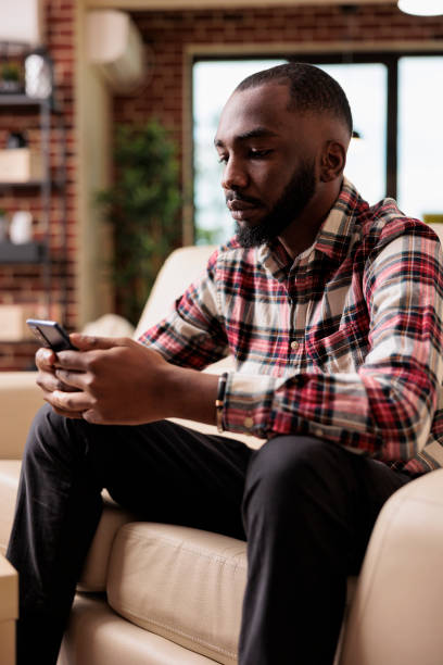 istock Office employee surfing social media app 1420727753