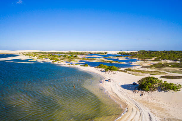 Aerial view of Paradise Lagoon in Jericoacoara.