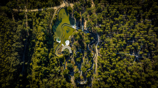 The scenery of North Lake Wetland Park in Changchun, China in summer