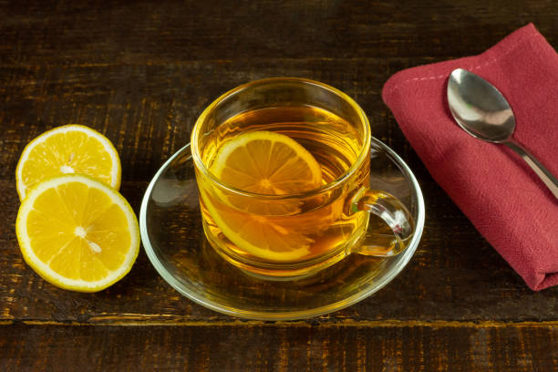 istock Cup of hot tea with lamon. 1420745336