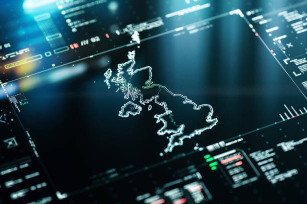 Digital Map of UK infographics