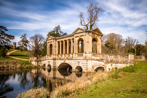 The House at Stowe and Landscape Garden in Buckinghamshire, United Kingdom.