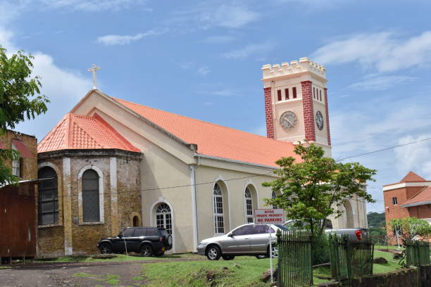 st. george's anglican church, st. george's, grenada - hurricane ivan 個照片及圖片檔
