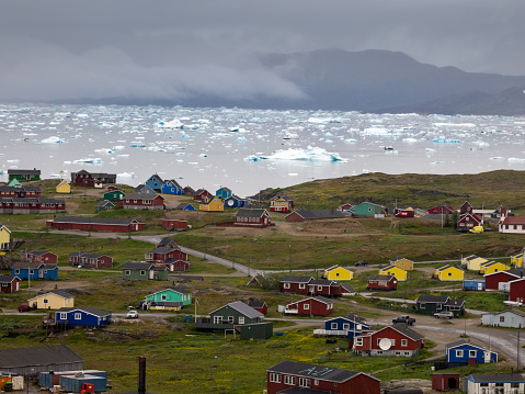 The beautiful settlement of Narsaq, Southern Greenland