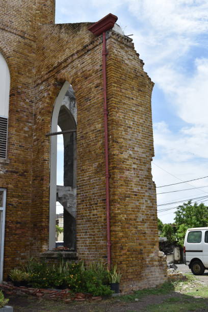 the st. andrew's presbyterian church in st. george's, grenada - st george church imagens e fotografias de stock