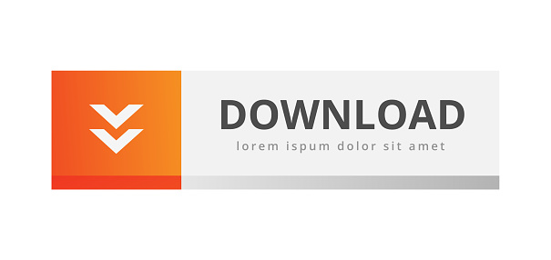 Download button isolated on white background. Web design button. Vector stock