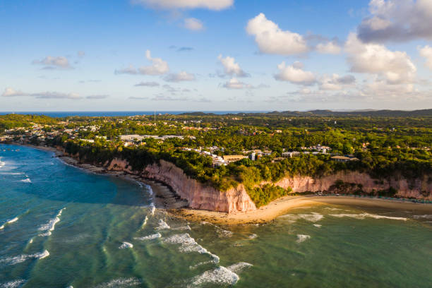 istock Pipa Beach aerial view at sunset 1420768797