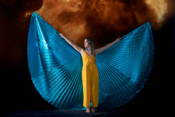 istock woman with isis wings 1420768852