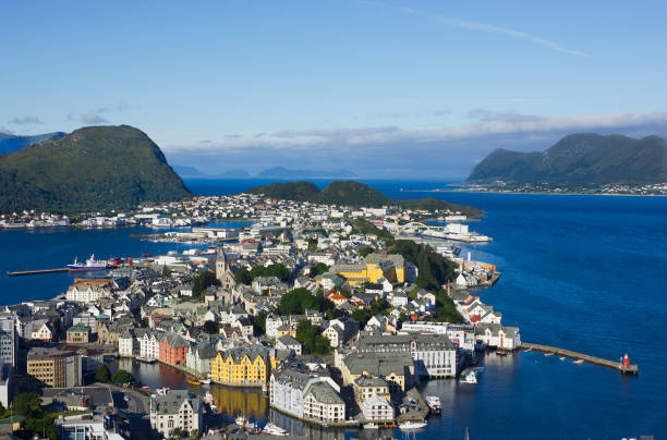 istock Alesund from Aksla mountain, Norway 1420774487