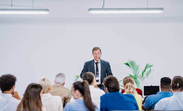 istock Cinematic image of a conference meeting. 1420778530