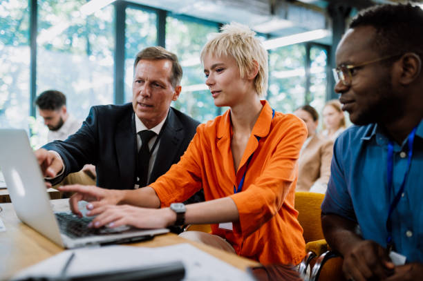istock Cinematic image of a conference meeting. 1420779834