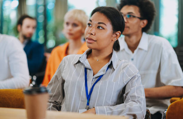istock Cinematic image of a conference meeting. 1420780378
