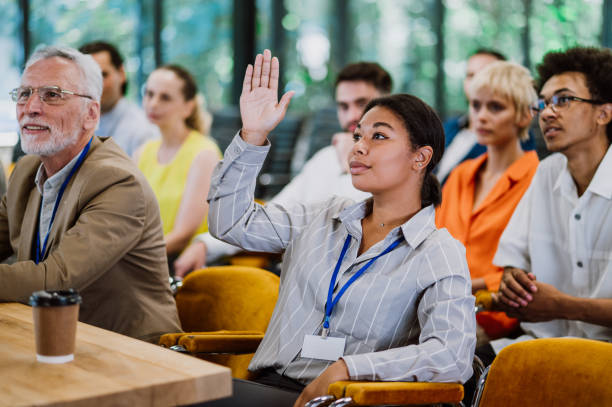 istock Cinematic image of a conference meeting. 1420780490