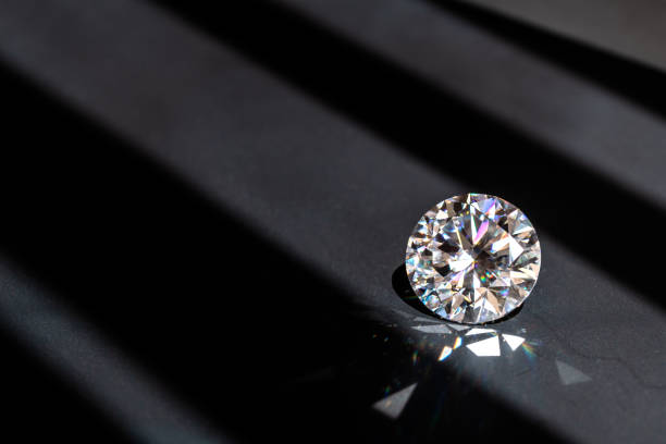 istock Diamond Brilliant on The Black Background 1420783775