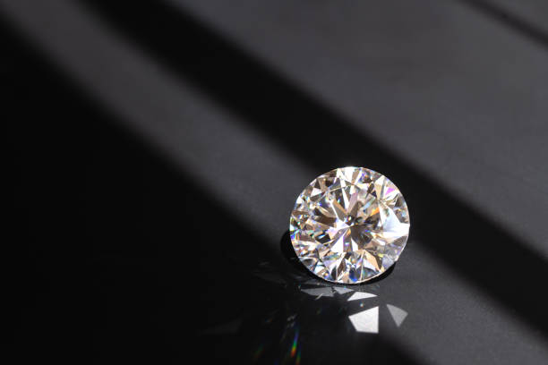 istock Diamond Brilliant on The Black Background 1420783811