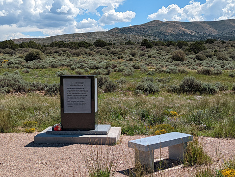 Memorial to dead women and children at the Mountain Meadows Massacre site near Central Utah on the National Register of Historic Places