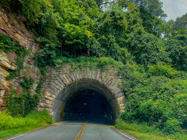 istock Mountain tunnel on the Blue Ridge Parkway 1420792559