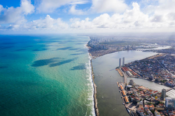 istock Recife Downtown aerial view 1420792945