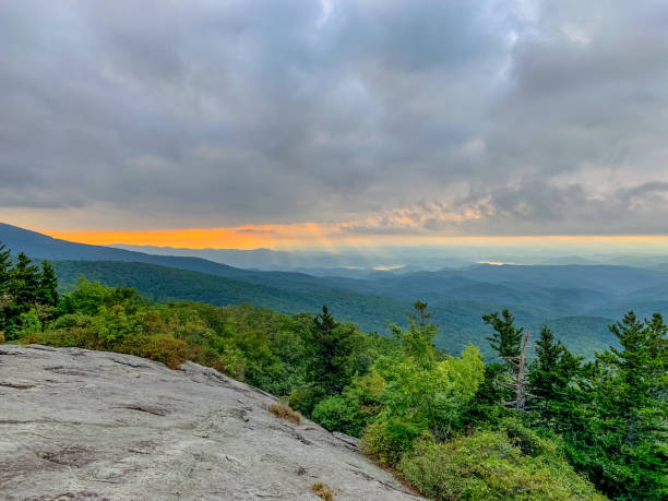 istock Colorful sunrise in the Blue Ridge mountains 1420825950