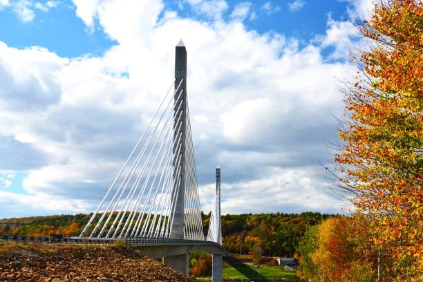 istock Penobscot Narrows Bridge & Observatory in Autumn 1420828283