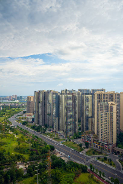 istock A modern city with cloudy weather 1420833015