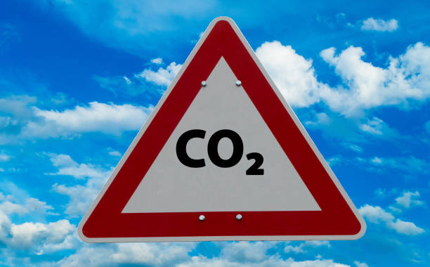 istock Sign with CO2 in blue Heaven 1420838690