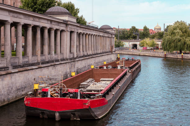 old ship on the river