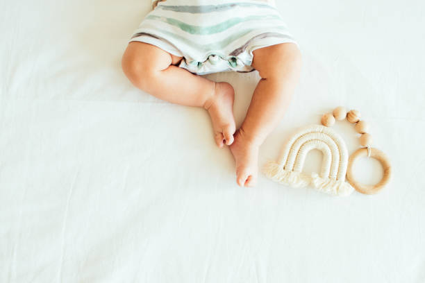 istock Baby wooden toy playing 1420850688