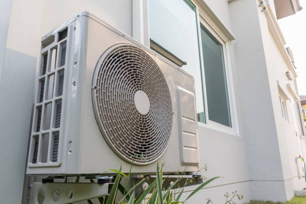 istock Air condition outdoor unit compressor install outside the house 1420851367