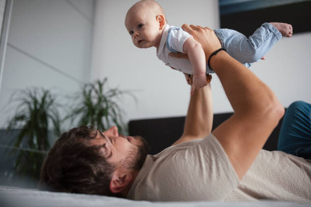 istock Happy moments between father and son. 1420852447