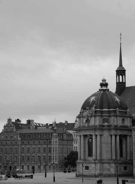 istock Old church in city 1420854486
