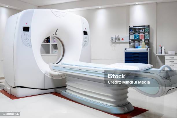 Wide View Of Ct Scanner Room Stock Photo - Download Image Now - CAT Scan, No People, Argentina