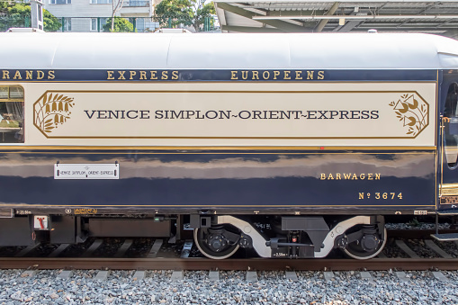 Bakirköy, Istanbul, Turkey. September 2, 2022.The Venice Simplon Orient Express train, which has been in service since 1883, arrived in Istanbul with 54 passengers.
