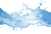 istock Water ,water splash isolated on white background, water splash 1420897435