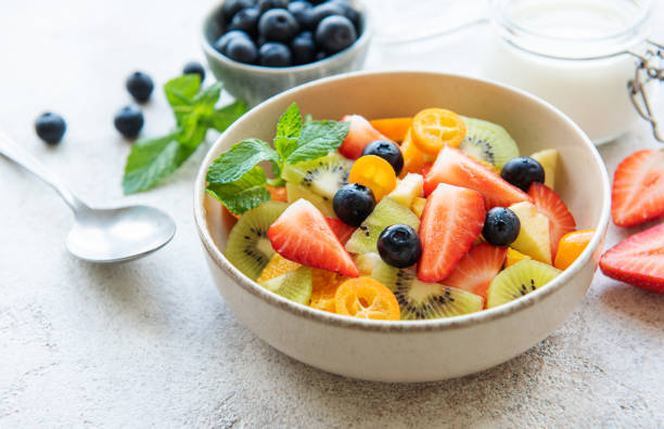 istock Healthy fresh fruit salad in a bowl 1420900234