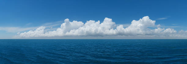 istock panorama of clear blue sky and dramatic cloud 1420906483