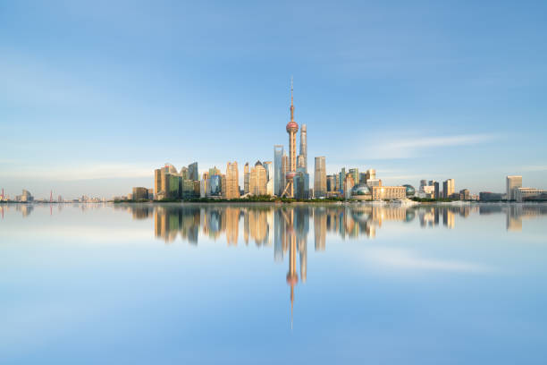 istock Panoramic skyline of Shanghai and Huangpu river 1420907152