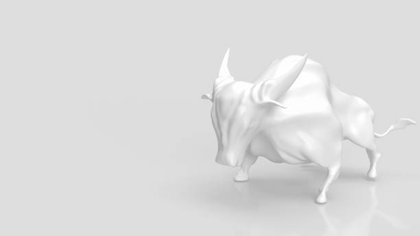 istock The white bull on clear background for business concept  3d rendering 1420917399