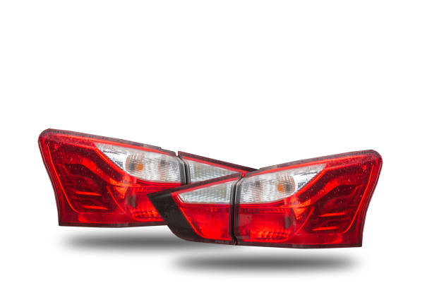 istock Car tail light, led system technology Isolated from the background white background clipingpart 1420917416